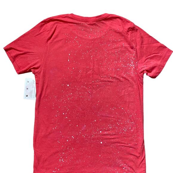 Bella Canvas NWT “Wild and Free” Red, Speckled 4th of July t-shirt - Picture 4 of 6